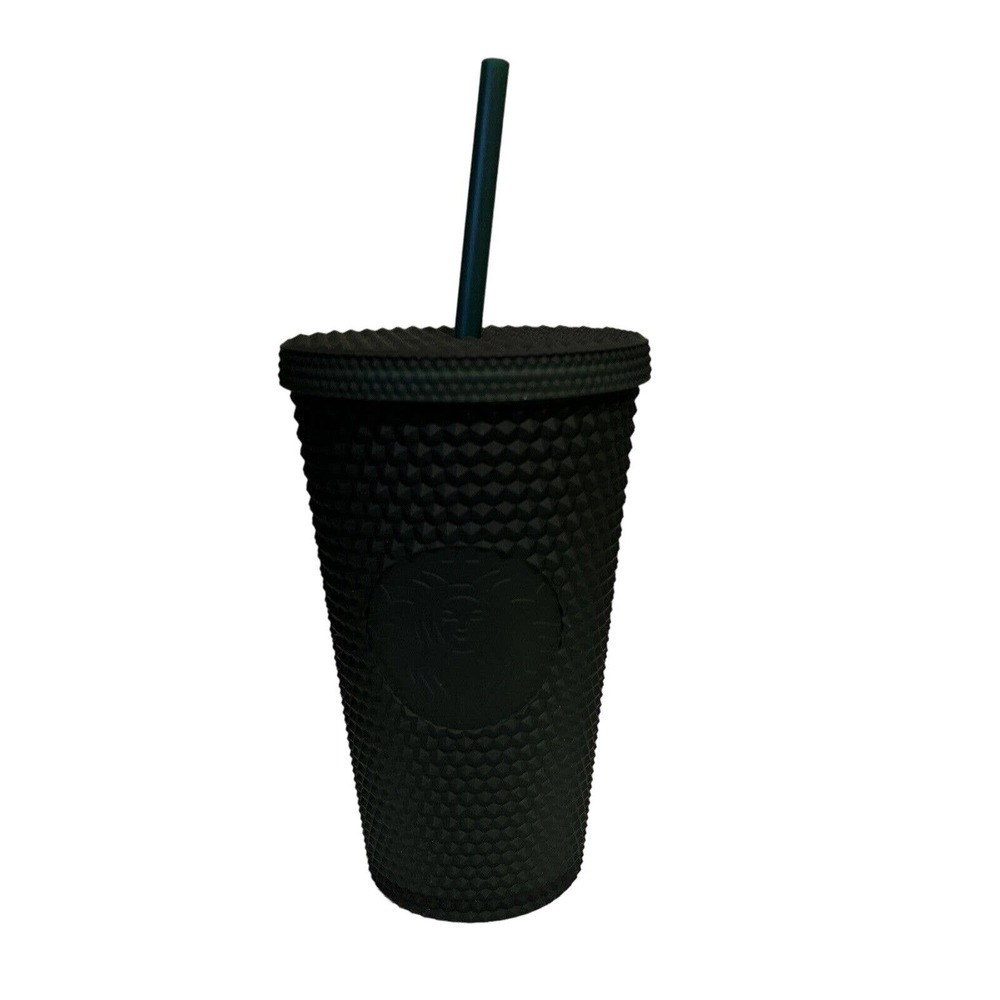 2022 Starbucks Matte Dark Green Grande Touch Studded 16oz Tumbler Cold Cup New